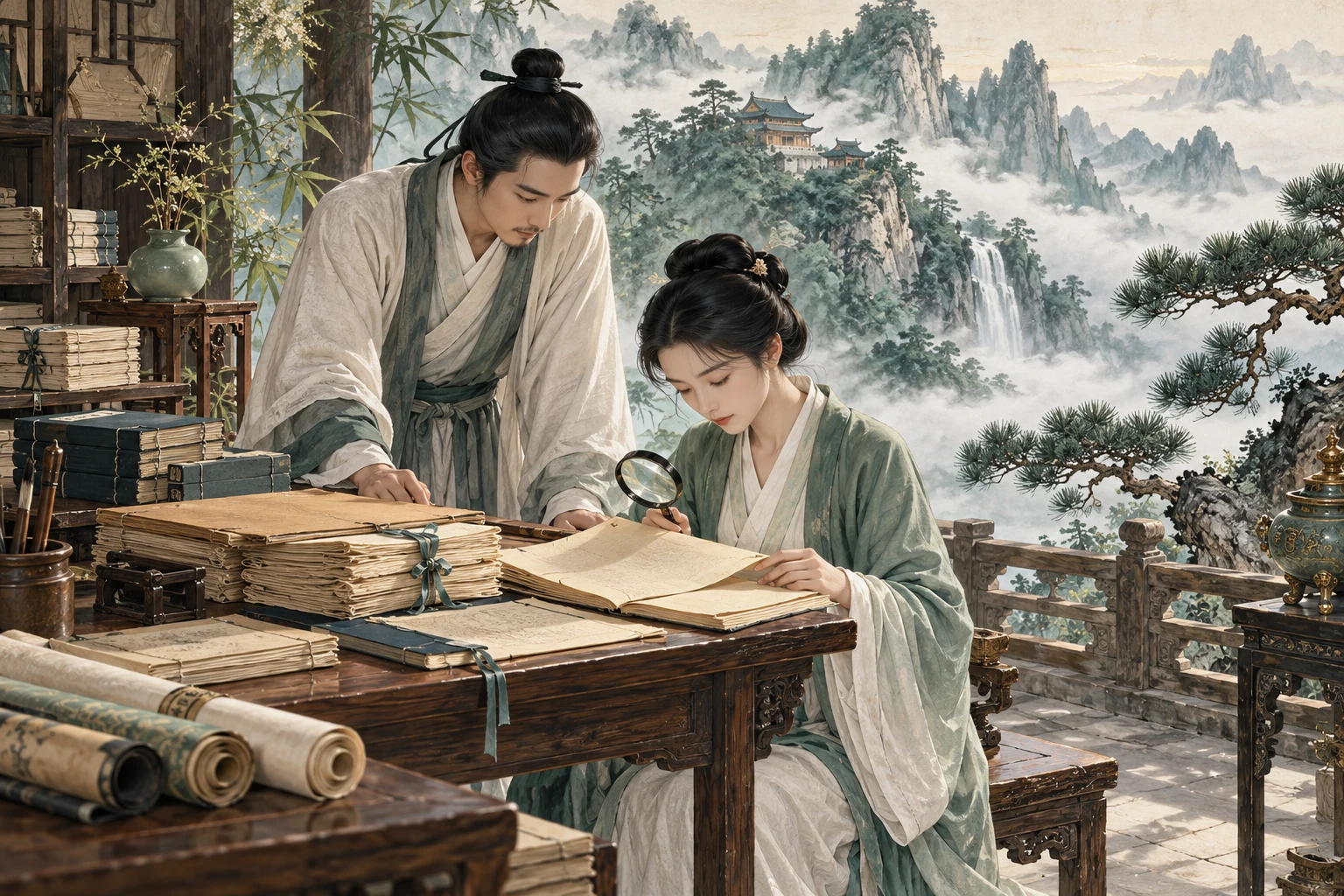 AI生成的道家文化主题示意图
