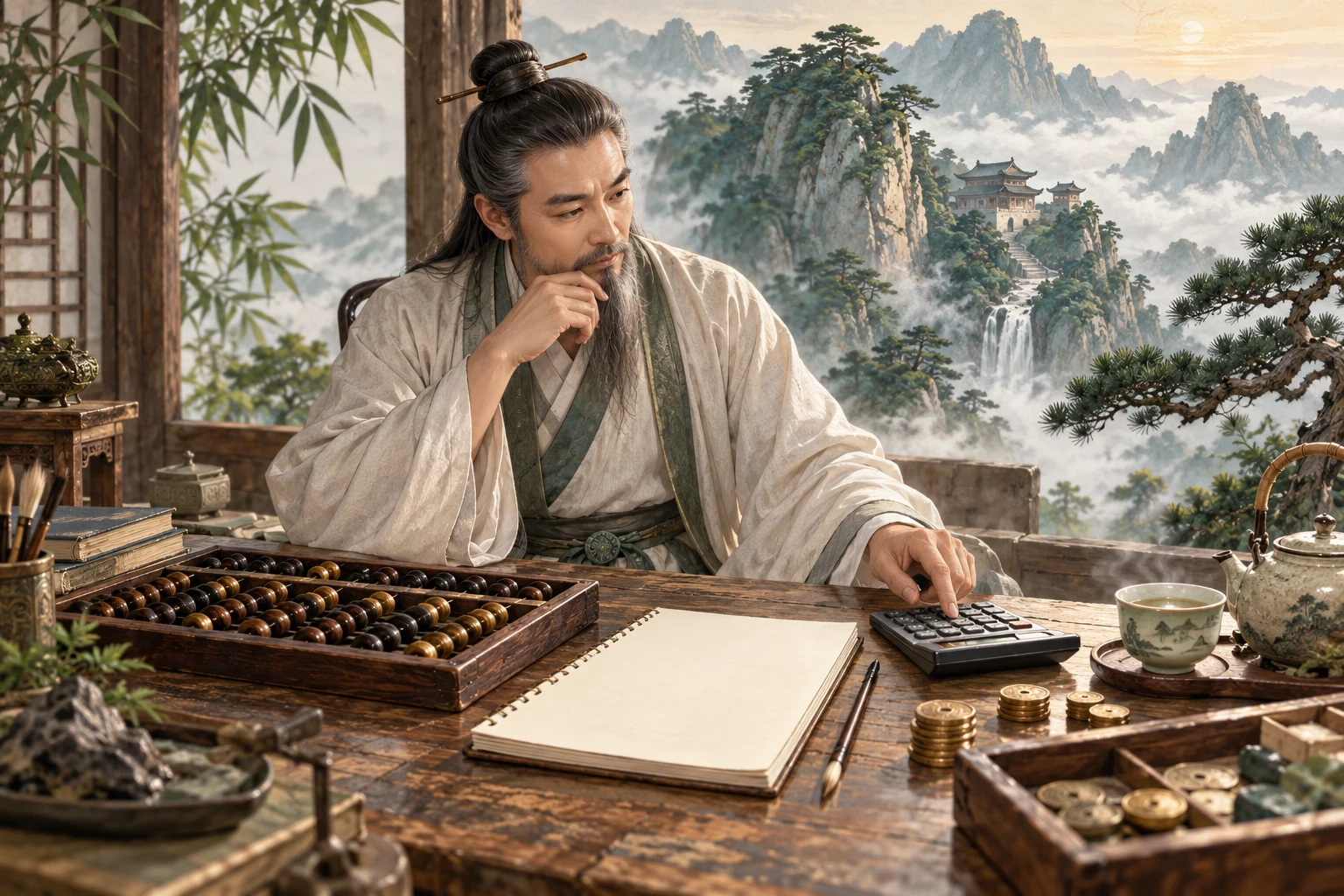 AI生成的道家文化主题示意图