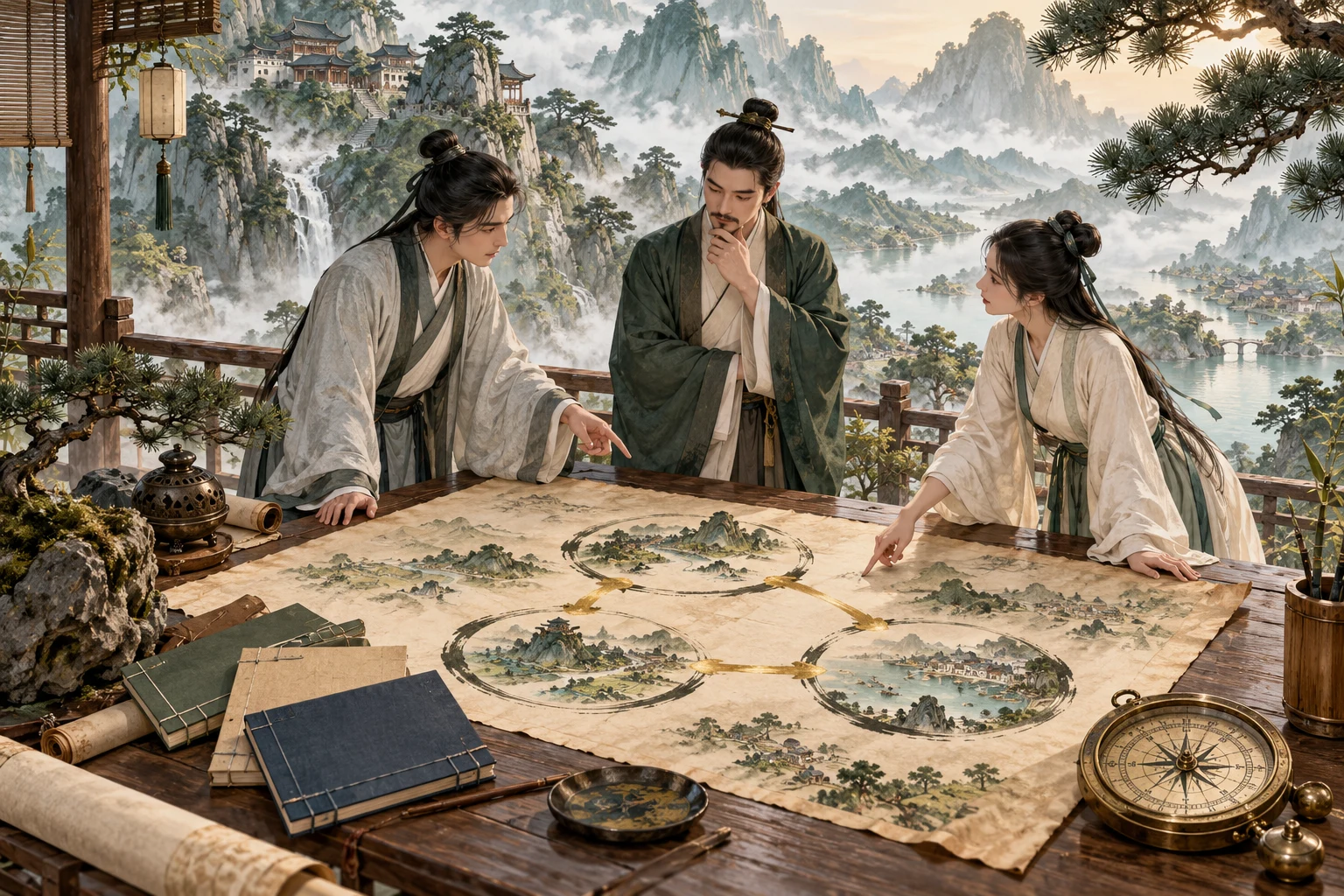 AI生成的道家文化主题示意图